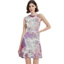 Clouds Multicolor Fantasy Art Skies Cocktail Party Halter Sleeveless Dress With Pockets View1