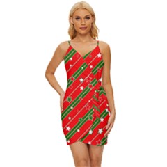 Christmas-paper-star-texture     - Wrap Tie Front Dress by Bedest