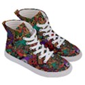 Cute Cartoon Doodle Men s Hi-Top Skate Sneakers View3