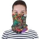 Cute Cartoon Doodle Face Seamless Bandana (Adult) View1