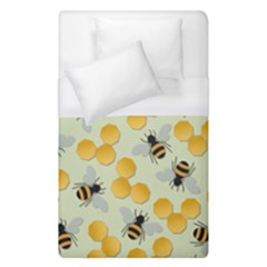 Bees Pattern Honey Bee Bug Honeycomb Honey Beehive Duvet Cover (single Size) by Bedest