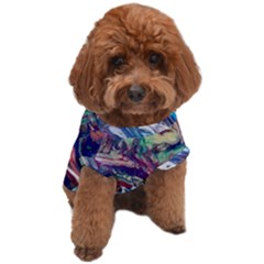 Abstract Strata Iv Dog T-shirt by kaleidomarblingart