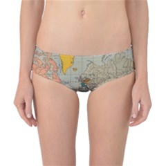 Vintage World Map Classic Bikini Bottoms by Loisa77