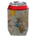 Vintage World Map Can Holder View1