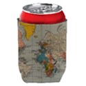 Vintage World Map Can Holder View2