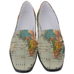 Vintage World Map Women s Classic Loafer Heels by Loisa77