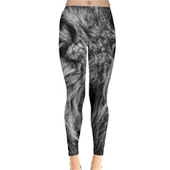 Angry Male Lion Wild Animal Everyday Leggings  by Loisa77