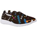 Science Lesson Flat Vector Seamless Pattern Men s Slip On Sneakers View3