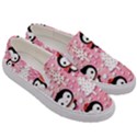 Cute Penguin Pattern Men s Canvas Slip Ons View3