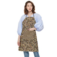 Floral Fusion Print Pocket Apron by dflcprintsclothing