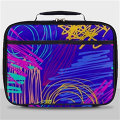 Seamless Vintage Pattern Retro 80s Or 90s Style Abstract Full Print Lunch Bag by Loisa77