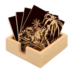 Firework Fireworks Display Lake Bamboo Coaster Set by Proyonanggan