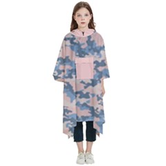 Camouflage  Kids  Hooded Rain Ponchos by Givinglala