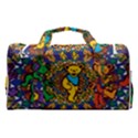 Dead Dancing Bears Grateful Dead Pattern Sports Gym Duffle Bag with Shoe Compartment View2