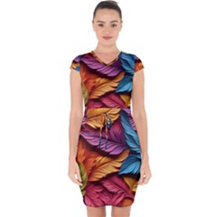 Autumn Capsleeve Drawstring Dress  by zappwaits