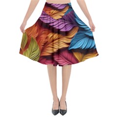 Autumn Flared Midi Skirt by zappwaits