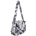 Camo Army Black White Rope Handles Shoulder Strap Bag View2