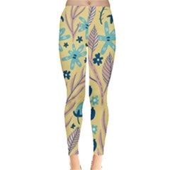 Plants Art Motif Flowers Everyday Leggings  by Loisa77