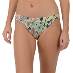 Plants Art Motif Flowers Band Bikini Bottoms by Loisa77