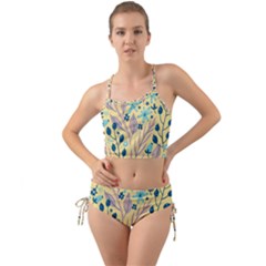 Plants Art Motif Flowers Mini Tank Bikini Set by Loisa77