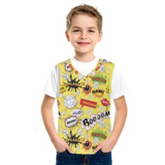 Cartoon Comics Pattern Kids  Basketball Tank Top by Loisa77