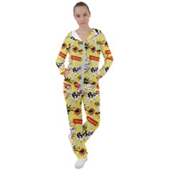 Cartoon Comics Pattern Women s Tracksuit by Loisa77