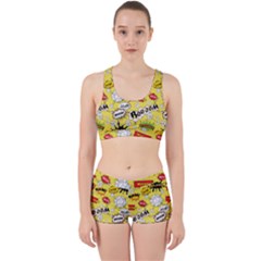 Cartoon Comics Pattern Work It Out Gym Set by Loisa77