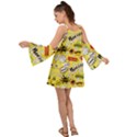 Cartoon Comics Pattern Boho Dress View2