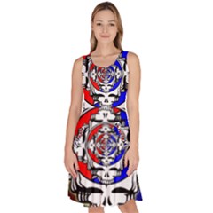 The Grateful Dead Knee Length Skater Dress With Pockets by Grandong