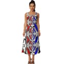 The Grateful Dead Square Neckline Tiered Midi Dress View1