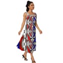 The Grateful Dead Square Neckline Tiered Midi Dress View3