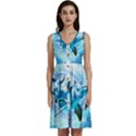 Dolphin Blue Fantasy Sleeveless Dress With Pocket View1