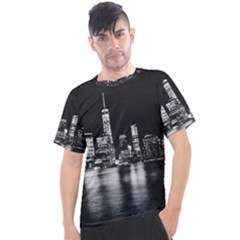 Nyc New York Skyline City Buildings Men s Sport Top by Loisa77