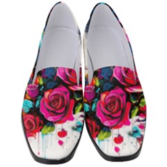 City Rose 2-gigapixel-art-scale-4 00x Women s Classic Loafer Heels by BrightWear