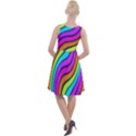 Swirl Twirl Design Pattern Waves Knee Length Skater Dress View2