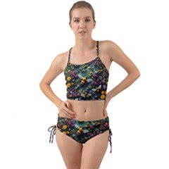 Bees Colony Flowers Mini Tank Bikini Set by Loisa77