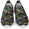 Bees Colony Flowers Kids  Slip On Sneakers View1