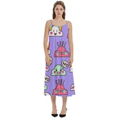 Cloud Seamless Pattern Casual Spaghetti Strap Midi Dress by Apen