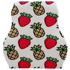 Strawberries Pineapples Fruits Car Seat Velour Cushion  by Loisa77