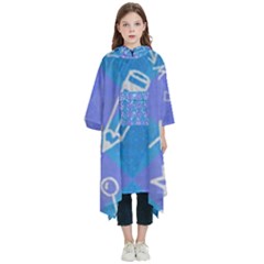 Background Abstract Texture Pattern Kids  Hooded Rain Ponchos by Loisa77