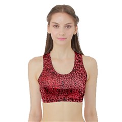 Drops Water Drop Trypophobia Sports Bra With Border by Loisa77