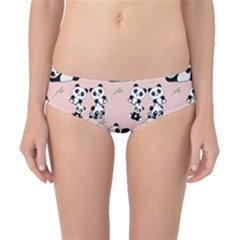 Cute Panda Animal Pattern Classic Bikini Bottoms by Perong