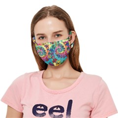 Tie Dye Grateful Dead Bears Crease Cloth Face Mask (adult) by Perong