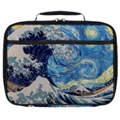 The Great Wave Of Kanagawa Painting Full Print Lunch Bag by Perong