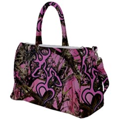 Pink Browning Deer Glitter Camo Duffel Travel Bag by Perong