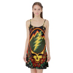 Grateful Dead Scarlet Fire Satin Night Slip by Perong