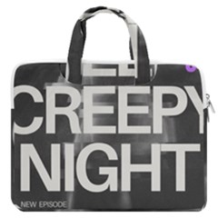 Creepy Night Macbook Pro 15  Double Pocket Laptop Bag  by NawaP