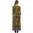 Dead Dancing Bears Grateful Dead Pattern Button Up Boho Maxi Dress View2