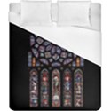 Chartres Cathedral Notre Dame De Paris Stained Glass Duvet Cover (California King Size) View1