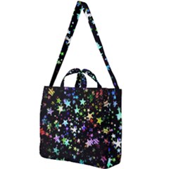 Christmas-star-gloss-lights-light Square Shoulder Tote Bag by Grandong